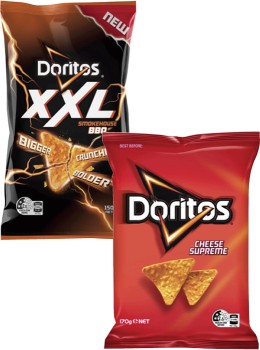 Doritos+or+XXL+Corn+Chips+150g-170g