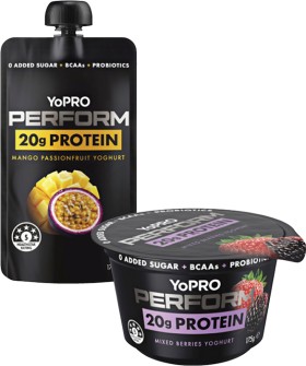 Danone+YoPro+Perform+Protein+Yoghurt+Pot+or+Pouch+175g