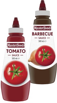 MasterFoods+Squeeze+Tomato+or+Barbecue+Sauce+475mL-500mL