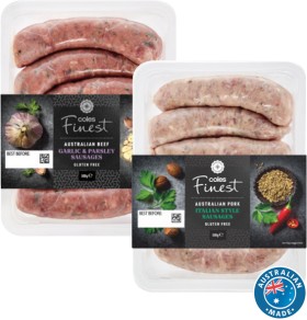 Coles+Finest+Sausages+450g-500g