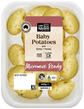 Coles+Kitchen+Baby+Potatoes+Herb+Butter+400g+Pack