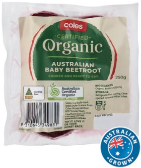 Coles+Australian+Organic+Baby+Beetroot+250g+Pack
