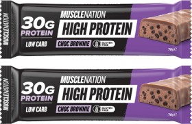 NEW+Muscle+Nation+High+Protein+Choc+Brownie+Bar+70g