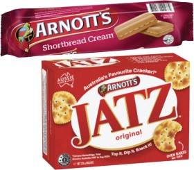 Arnott%26%23039%3Bs+Jatz+Crackers+or+Shortbread+Cream+Biscuits+225g-250g