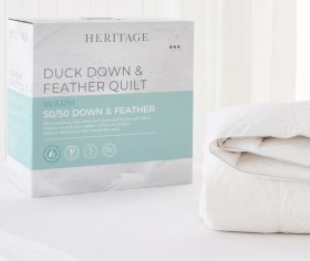 Heritage+50%2F50+Duck+Down+and+Feather+Quilt