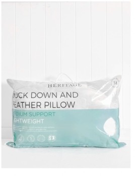 Heritage+50%2F50+Duck+Down+and+Feather+Pillow