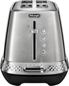 DeLonghi-Diadema-Long-Slot-Toaster-Platinum on sale