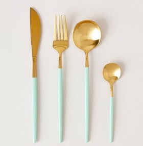 Vue+16pc+Remy+Cutlery+Set+Mint