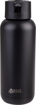 Oasis-1L-Moda-Stainless-Steel-Triple-Wall-Drink-Bottle-Black on sale
