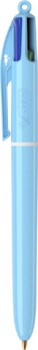 NEW+BIC+4+Colours+Ballpoint+Pen+-+Pastel+Blue