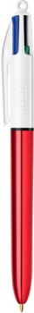 NEW+BIC+4+Colours+Ballpoint+Pen+-+Shine+Red
