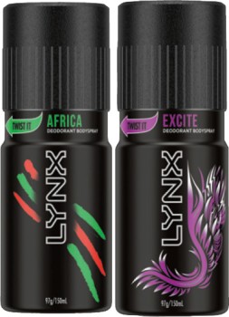 Lynx-Deodorant-2-Assorted-97g on sale