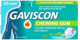Gaviscon+Heartburn+%26amp%3B+Indigestion+Relief+Chewing+Gum+Mint+20+Pack