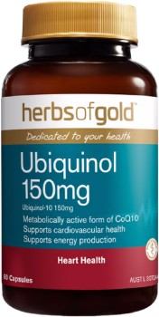 Herbs+of+Gold+Ubiquinol+150mg+60+Capsules