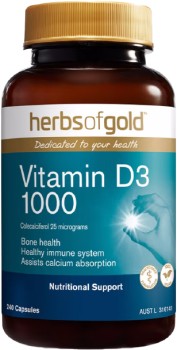 Herbs+of+Gold+Vitamin+D3+1000+240+Capsules
