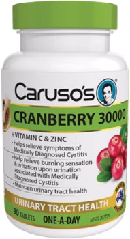 Caruso%26rsquo%3Bs+Natural+Health+Cranberry+30000+High+Potency+90+Tablets