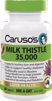 Caruso%26rsquo%3Bs+Natural+Health+Milk+Thistle+35000mg+60+Tablets