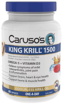 Caruso%26rsquo%3Bs%E2%80%A8+Natural+Health+King+Krill+1500mg+60+Capsules