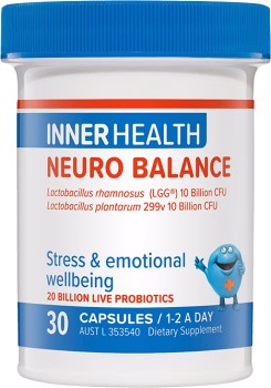 Inner+Health+Neuro+Balance+Probiotic+30+Capsules
