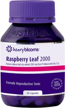Henry+Blooms+Raspberry+Leaf+2000mg+60+Capsules