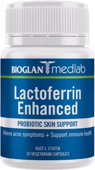 Medlab+Lactoferrin+Enhanced+Probiotic+Skin+Support+30+Capsules
