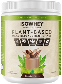 IsoWhey+Plant-Based+Meal+Replacement+Shake+Chocolate+550g