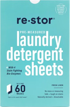 Restor+Laundry+Detergent+Sheets+Fresh+Linen+60+Pack