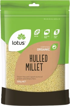 Lotus+Organic+Millet+Hulled+500g