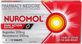 Nuromol+Dual+Action+8+Hour+Pain+Relief+12+Tablets