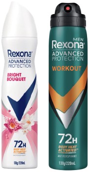 Rexona-Advanced-Protection-Antiperspirant-Spray-220mL-Selected-Varieties on sale