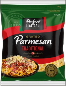 Perfect+Italiano+Traditional+Grated+Parmesan+Cheese+250g