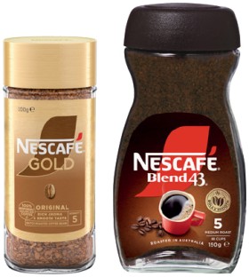 Nescaf%26eacute%3B+Blend+43+Instant+Coffee+140%E2%80%91150g+or+Gold+90%E2%80%91100g+Selected+Varieties