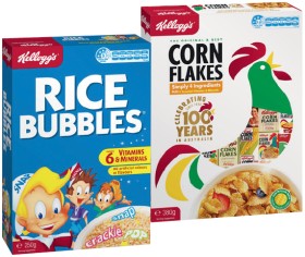 Kellogg%26rsquo%3Bs+Corn+Flakes+380g+or+Rice+Bubbles+250g