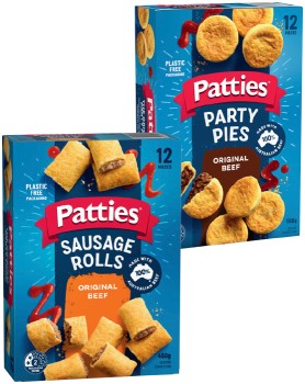Patties+Party+Pies+or+Sausage+Rolls+12+Pack+Selected+Varieties