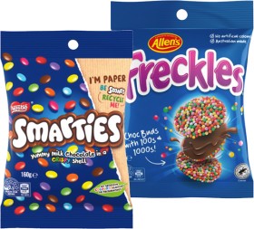 Nestl%26eacute%3B+Smarties%2C+Allen%26rsquo%3Bs+Freckles+or+Jaffas+Share+Pack+160g
