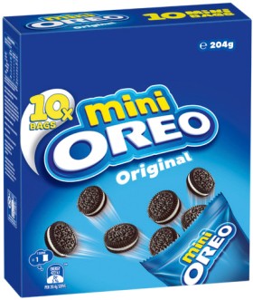 Oreo+Mini+Cookies+204g+Selected+Varieties