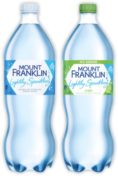 Mount+Franklin+Lightly+Sparkling+Water+1.25+Litre+Selected+Varieties