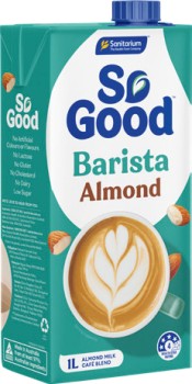 Sanitarium+So+Good+Barista+Oat+Milk+or+Almond+Milk+1+Litre