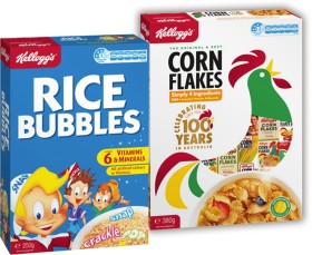 Kellogg%26rsquo%3Bs+Corn+Flakes+380g+or+Rice+Bubbles+250g