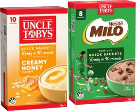 Uncle+Tobys+Rolled+Oats+Quick+Sachets+8%E2%80%9110+Pack+Selected+Varieties