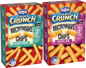 Birds+Eye+Golden+Crunch+Microwave+Chips+140g+Selected+Varieties