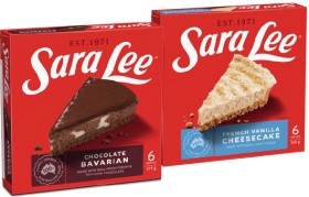 Sara-Lee-Cheesecake-360425g-or-Chocolate-Bavarian-375g-Selected-Varieties on sale