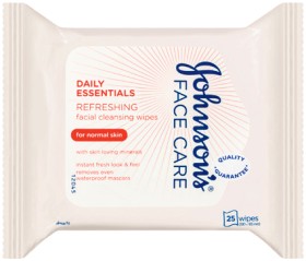 Johnson%26rsquo%3Bs+Facial+Cleansing+Wipes+25+Pack+Selected+Varieties