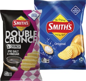 Smith%26%23039%3Bs+Crinkle+Cut+or+Double+Crunch+Potato+Chips+150g-170g