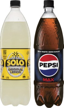 Pepsi+or+Solo+Soft+Drink+1.25+Litre
