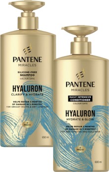 Pantene+Miracles+Hyaluron+Shampoo+650mL+or+Conditioner+600mL