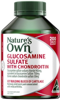 Nature%26%23039%3Bs+Own+Glucosamine+Sulfate+with+Chondroitin+Tablets+200+Pack%5E