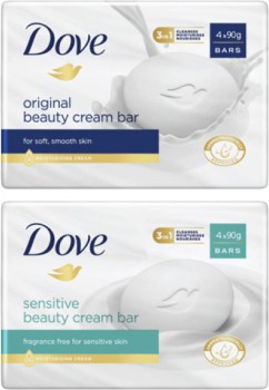 Dove+Beauty+Bar+Soap+4+Pack+360g