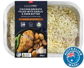 Coles+Made+Easy+Chicken+Breasts+Filled+with+Garlic+%26amp%3B+Herb+Butter+500g