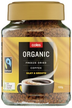 Coles+Organic+Fairtrade+Gold+Freeze+Dried+Coffee+100g